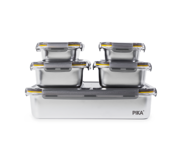 PIKA - 5ti dílná nerezová sada boxů vhodná i na vaření